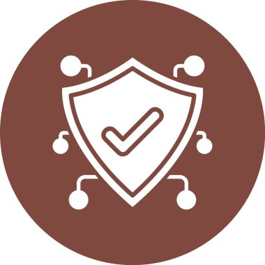 vektör kalkan simgesi, vektör illüstrasyonu