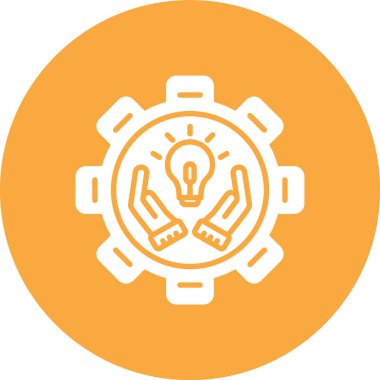 Işık ikonu vektör illüstrasyonu. fikir ve yenilik sembolü