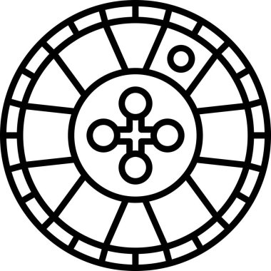 Tekerlek. Web simgesi basit illüstrasyon