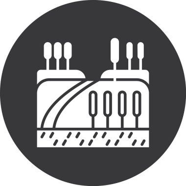 Modern b 'nin vektör çizimi müzik simgelerinden yoksundur