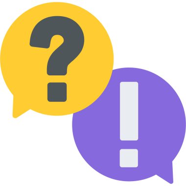 ünlem işareti web simgesi, basit vektör illüstrasyonu