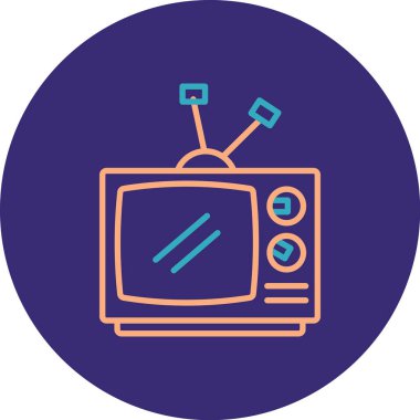 tv simge vektör çizim