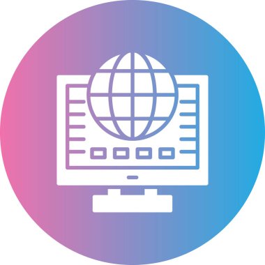 seo modern simgesinin vektör illüstrasyonu