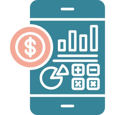 Cep telefonu. Web simgesi basit illüstrasyon