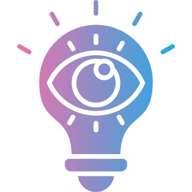 Göz. Web simgesi basit illüstrasyon