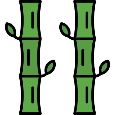 Bambu bitkisi. Basit tasarım