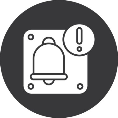 Alarm çanı vektör illüstrasyonu