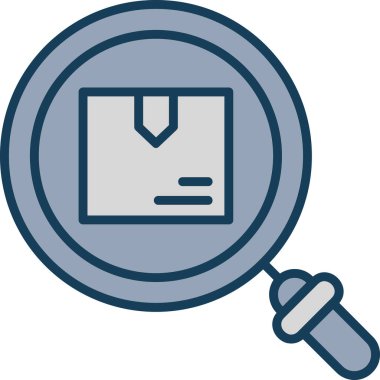 Büyüteç vektör simgesi modern basit tasarım illüstrasyonu