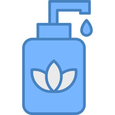 Su şişesi. Basit resimleme