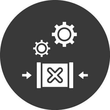 Modern simgenin vektör illüstrasyonu