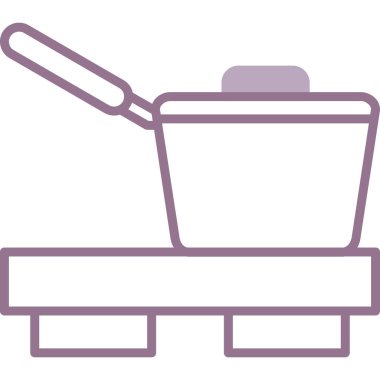 Mutfak gereçleri simgesi, vektör tasarımı