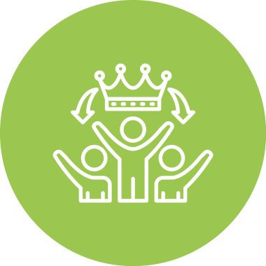 taç simgesi vektör illüstrasyonu