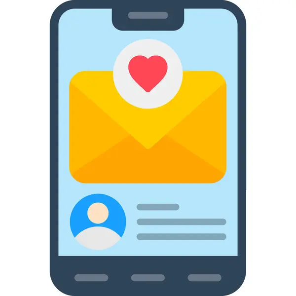 İleti Simgesi, Basit Renk Vektörü İllüstrasyonu