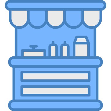 Dükkan. Basit resimleme