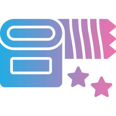 Basit vektör simgesi, yer imlerinin çizimi