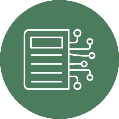 Web vektör renk çizgisi simgesi