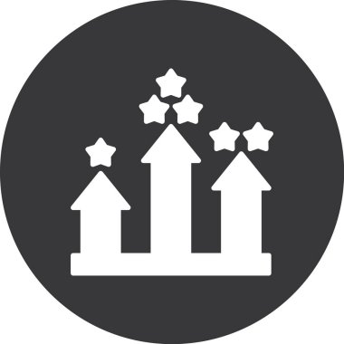 Yıldız simgesi vektör illüstrasyonu