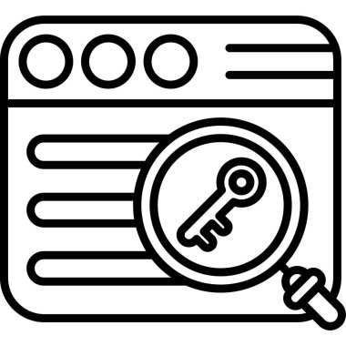 Büyüteç simgesi. beyaz arkaplanda izole edilmiş web tasarımı için arama vektörü simgesi