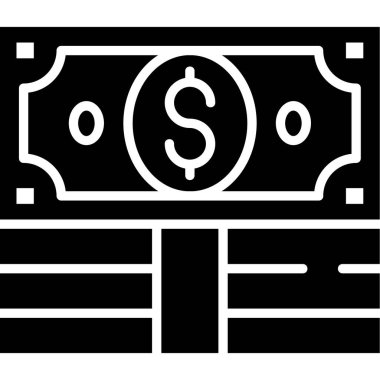 Para için. Web simgesi basit illüstrasyon