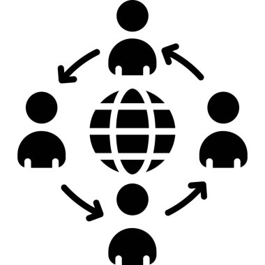 iş ağı vektör illüstrasyonu