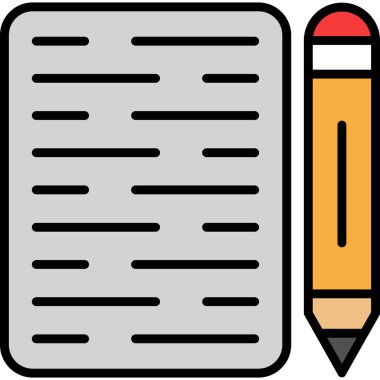 Belge. Web simgesi basit illüstrasyon