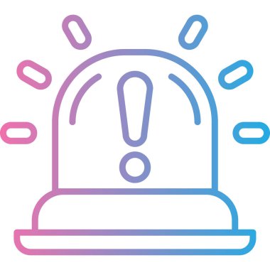 Alarm çanı ünlem simgesi