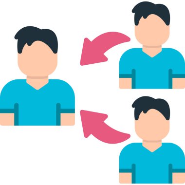 İnsanlar simgesi. Vektör çizim