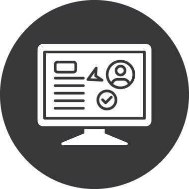 seo modern simgesinin vektör illüstrasyonu