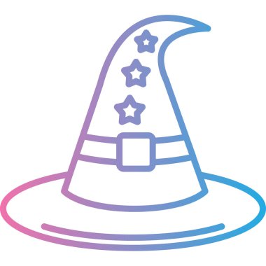 Sihirli bir şapkanın vektör çizimi