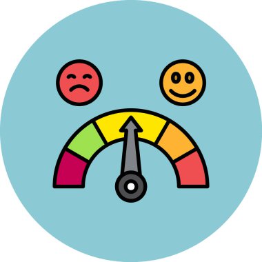 Üzücü müşteri derecelendirme simgesi - özet biçimi