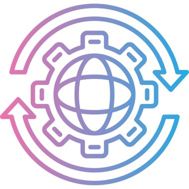 Teçhizat Web simgesi basit illüstrasyon