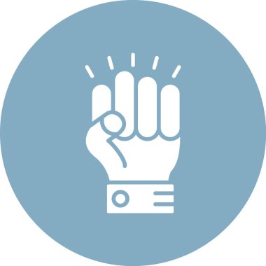 fist icon in trendy style isolated background