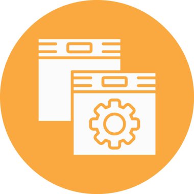 veri yönetimi vektör simgesi modern illüstrasyon vektörü illüstrasyonu