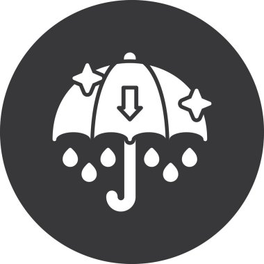 Yağmurlu hava kutsal kişilerin resmi, vektör çizim