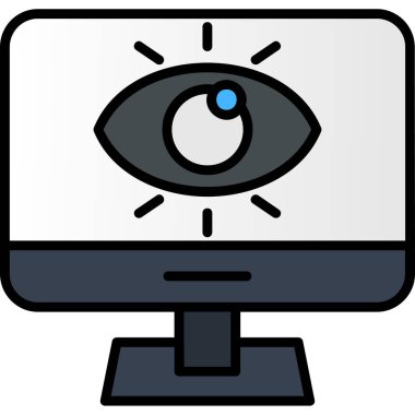 İnternet göz güvenliği simgesi