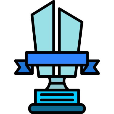 Kılıç. Web simgesi basit illüstrasyon