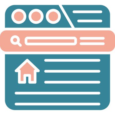 Web sayfası. Web tasarım simgesi