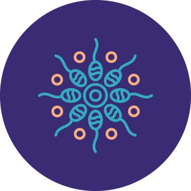 Güzel bir çiçeğin vektör çizimi