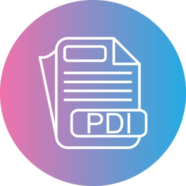 Dosya biçim simgesinin vektör illüstrasyonu