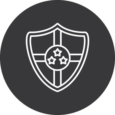 Bir yıldız simgesinin vektör illüstrasyonu