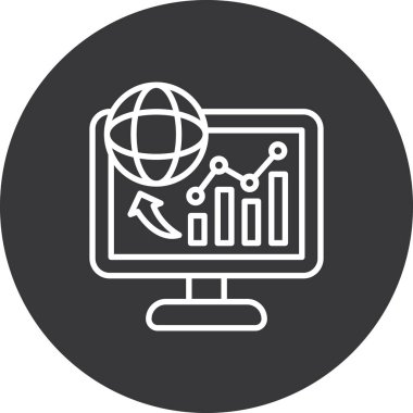 Modern simgenin vektör illüstrasyon simgesi