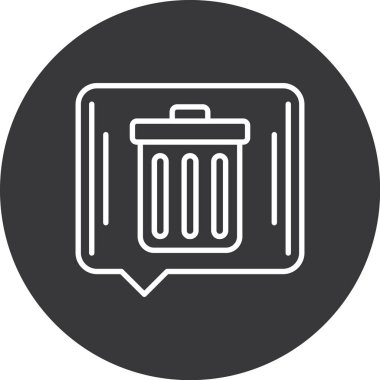 Bin simge vektör illüstrasyonu