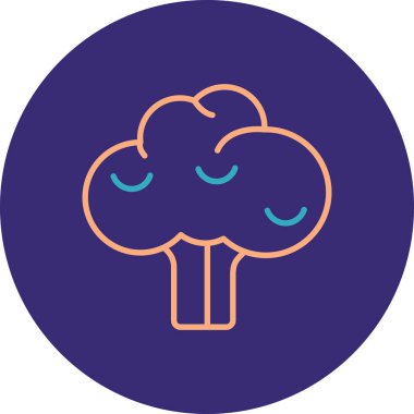 Ağaç simgesinin vektör illüstrasyonu