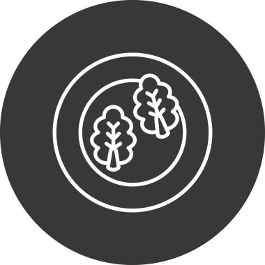 Beyin. Web simgesi basit illüstrasyon