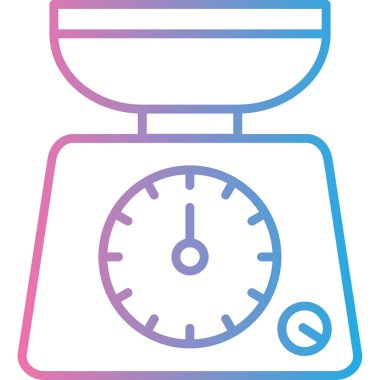 Ölçekler web simgesi basit tasarım vektörü çizimi