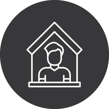 Bir evin vektör illüstrasyonu