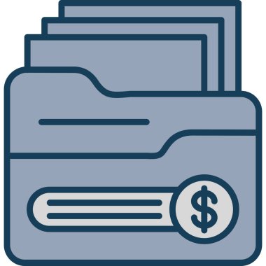 Para için. Web simgesi basit illüstrasyon