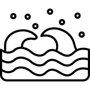 Banyo köpüğü simgesi, taslak biçimi