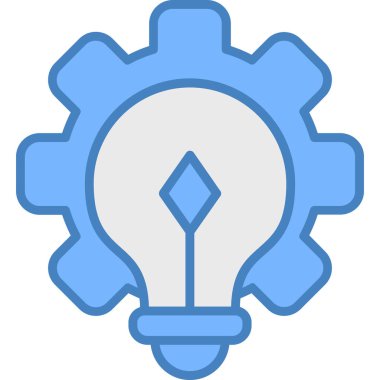 Ampul. Web simgesi basit illüstrasyon