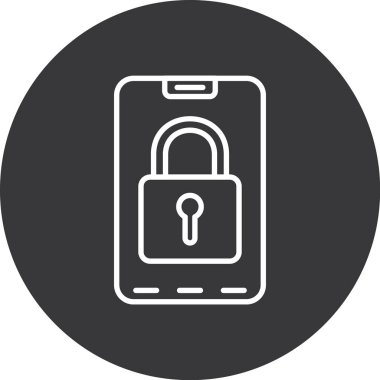 Akıllı telefon simgesi. vektör illüstrasyonu.